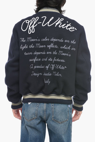 Bomber Varsity MOON con Patchwork