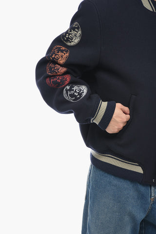 Bomber Varsity MOON con Patchwork