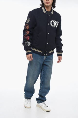 Bomber Varsity MOON con Patchwork