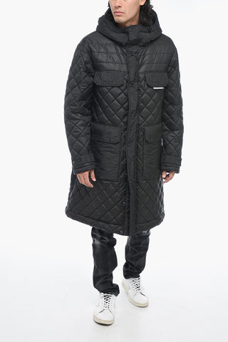 Quilted Multipocket Parka with Hood