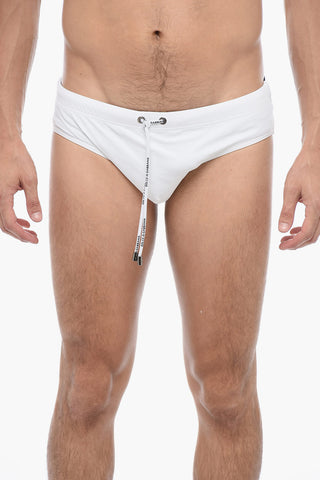 Logoed Waist Band Swimslip with Draw String