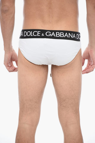 Logoed Waist Band Swimslip with Draw String