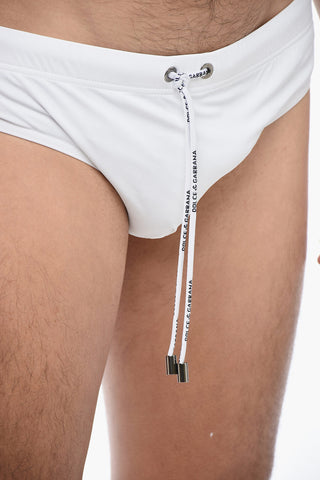 Logoed Waist Band Swimslip with Draw String