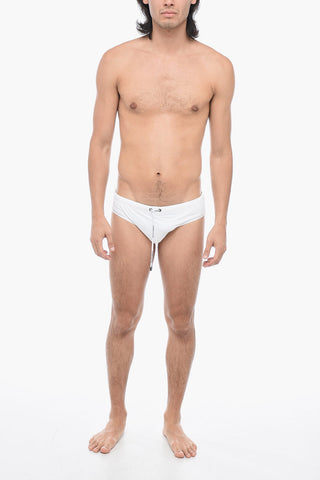 Logoed Waist Band Swimslip with Draw String