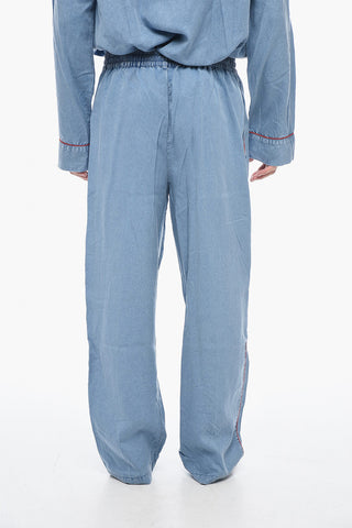 Logoed LOOMY Pyjama Set with Contrasting Trims