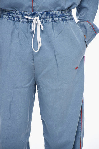 Logoed LOOMY Pyjama Set with Contrasting Trims
