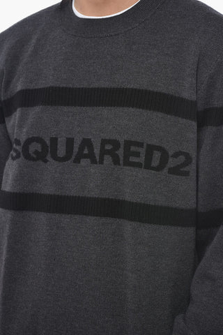 Maglia in Lana con Stampa Logo