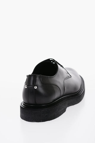 Scarpe Derby in Pelle con Dettaglio Piercing