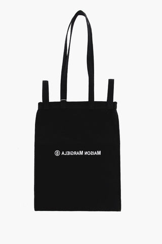 MM6 Borsa Shopper in Tinta Unita con Logo a Contrasto