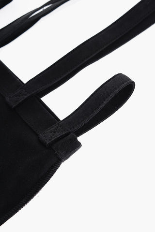 MM6 Solid Color Shopper Bag with Contrasting Logo