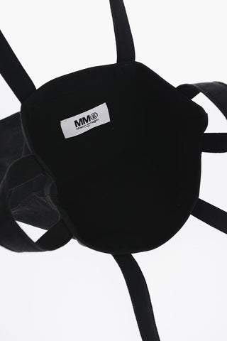 MM6 Borsa Shopper in Tinta Unita con Logo a Contrasto