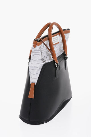 MM11 Borsa a Mano in Gomma con Rifiniture in Pelle