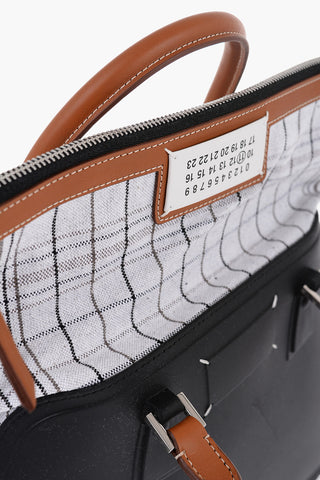 MM11 Rubber Hand Bag with Leather Trims