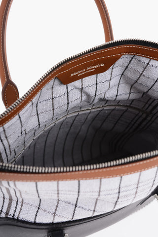 MM11 Borsa a Mano in Gomma con Rifiniture in Pelle