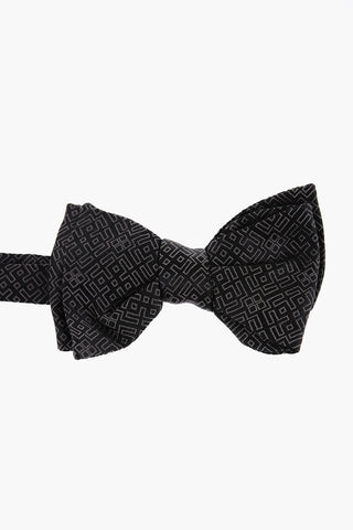 Geometrical Patterned Silk Bow Tie