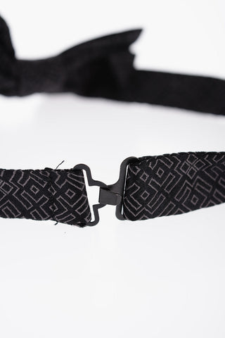 Geometrical Patterned Silk Bow Tie