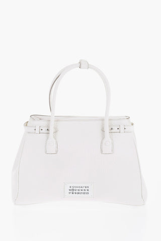 MM11 Textured Leather Hand Bag with Removable Shoulder Strap