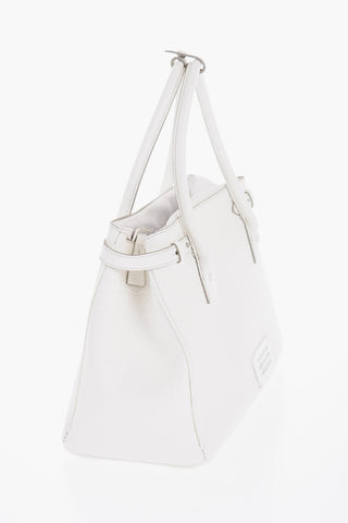 MM11 Textured Leather Hand Bag with Removable Shoulder Strap