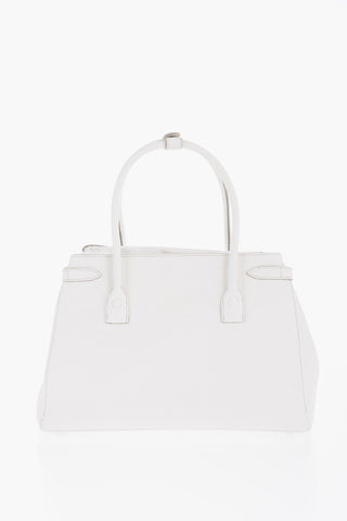MM11 Textured Leather Hand Bag with Removable Shoulder Strap