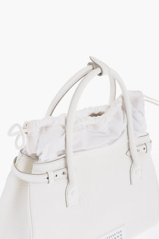 MM11 Textured Leather Hand Bag with Removable Shoulder Strap