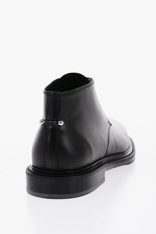 Stivaletti Derby in Pelle con Piercing