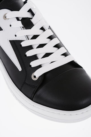 Lether Low-Top Sneakers with Piercing