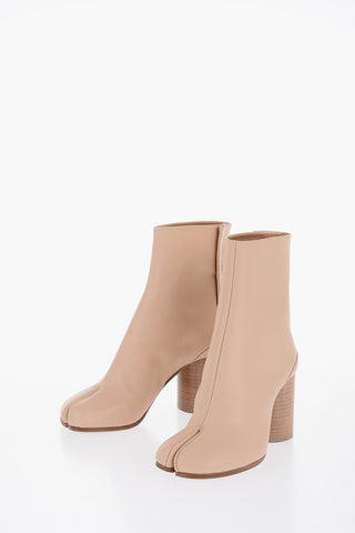 Leather TABI Ankle Boots Heel 7.5cm