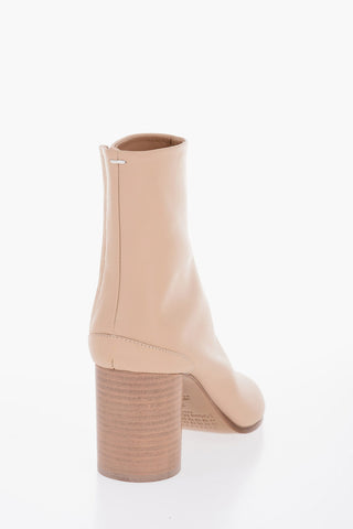 Leather TABI Ankle Boots Heel 7.5cm