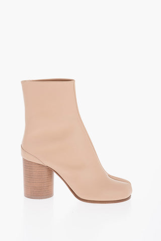 MM22 Leather TABI Ankle Boots Heel 7.5cm