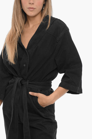 Jumpsuit in Denim a Lavaggio Scuro