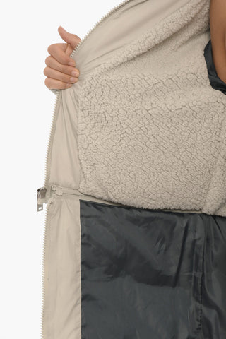 Padded ANNABETH Jacket with Faux Fur