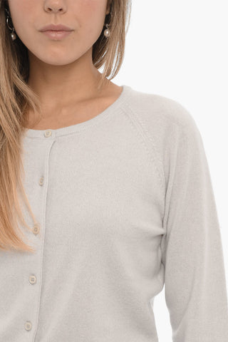 캐시미어 라운드넥 가디건