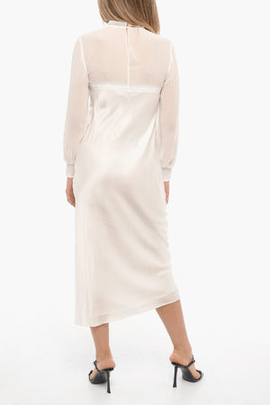 Abito BAILEY In Satin Con Finiture in Pizzo