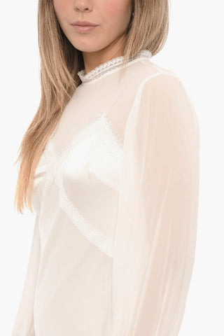 Satin Dress BAILEY with Lace Trims