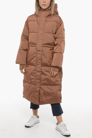 Padded KEELEY Maxi Jacket with Hidden Closure
