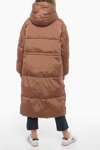 Padded KEELEY Maxi Jacket with Hidden Closure