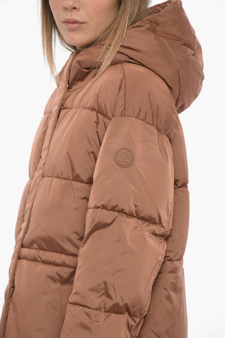 Padded KEELEY Maxi Jacket with Hidden Closure