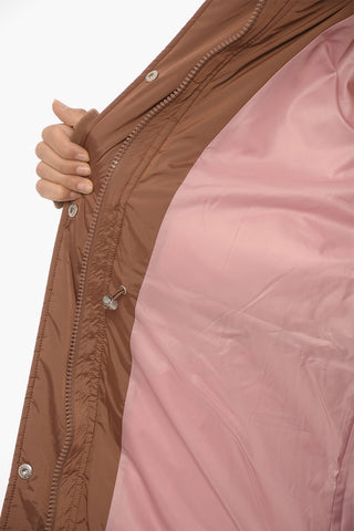 Padded KEELEY Maxi Jacket with Hidden Closure