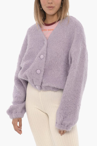 V-Neck FLUFFY Cardigan