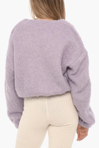 V-Neck FLUFFY Cardigan