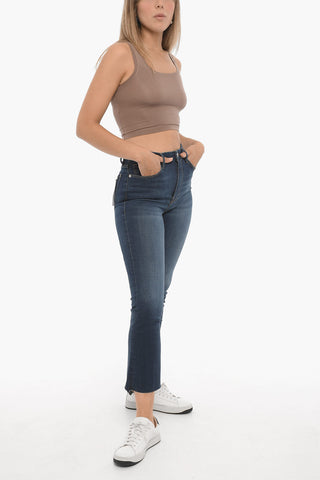 Jeans LE SUPER HIGH CROP MINI BOOT in Denim Stretch 20cm