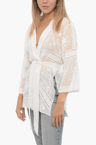 Embroiered CARINA Kimono with Belt