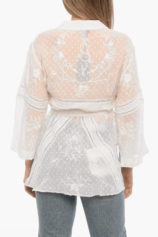 Embroiered CARINA Kimono with Belt
