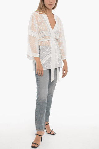 Embroiered CARINA Kimono with Belt