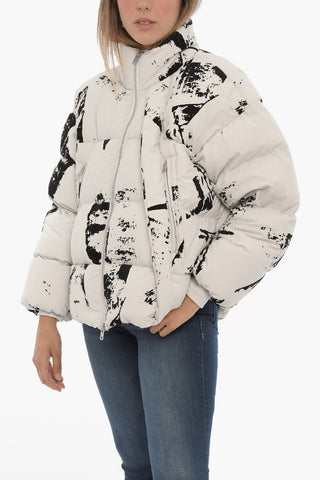 ADIDAS Two-Tone Down Jacket with Velvet Details