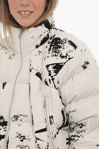 ADIDAS Two-Tone Down Jacket with Velvet Details