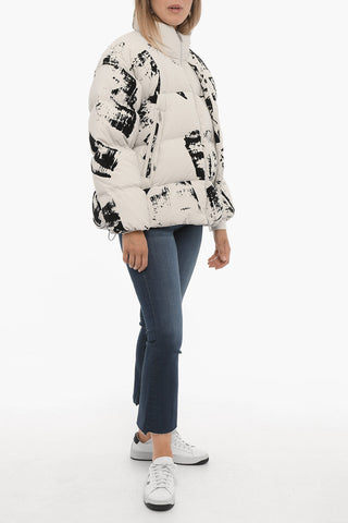 ADIDAS Two-Tone Down Jacket with Velvet Details