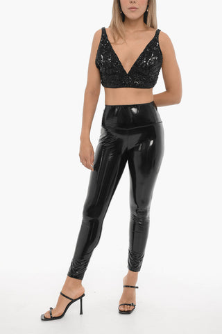 Pantaloni CORA In Vinile con Elastico in Vita