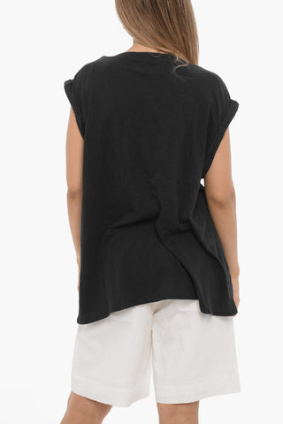 Sleeveless Asymmetrical MIDNIGHT SANZA T-Shirt