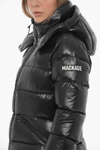 Solid Color MADALYN-V Down Jacket with Removable Hood